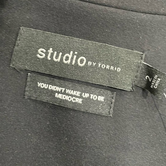 Torrid Studio Point Peplum Blazer - Picture 6 of 8